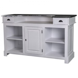 4251287701678 - Jugendstil Theken Schrank 160 cm Theke Ladentheke Landhaus Stil Ladeneinrichtung - alle Farben