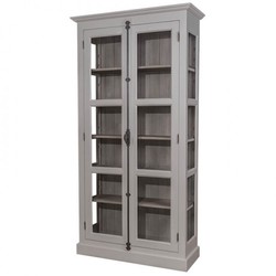 4251287701777 - Landhaus Vitrinen Schrank Küchenschrank 109 x H 210 cm- Esszimmer Schrank Wohnzimmer Antik Landhaus Stil 4251287701777 - Landhaus Vitrinen Schrank Küchenschrank 109 x H 210 cm- Esszimmer Schrank Wohnzimmer Antik Landhaus Stil