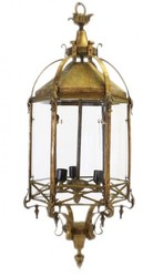 4251287702002 - Barock HÃ¤ngeleuchte Messing Antik Stil Oxidiert - Restaurant - Hotel Lampe Leuchte Laterne