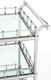 
Casa Padrino luxury Bar Trolley Stainless Steel plated - cut glass - Luxury Hotel &amp; Restaurant Furniture Trolley – Bild 2