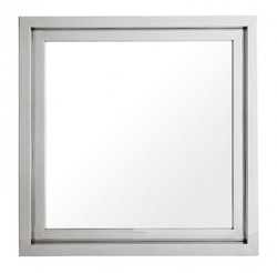 4251287703726 - Luxus Wandspiegel Edelstahl vernickelt 100 x 100 cm - Luxury Hotel Collection