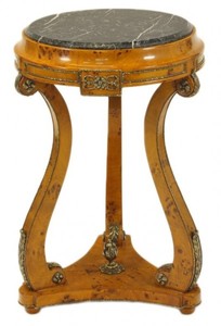 Casa Padrino Baroque Table Birdseye Maple H 70 X 45cm Louis Xvi