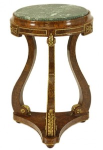 4251287703764 - Barock Beistelltisch Mahagoni Bronze H70 x 45cm - Ludwig XVI Antik Stil Tisch - Möbel 4251287703764 - Barock Beistelltisch Mahagoni Bronze H70 x 45cm - Ludwig XVI Antik Stil Tisch - Möbel