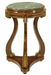 4251287703764 - Barock Beistelltisch Mahagoni Bronze H70 x 45cm - Ludwig XVI Antik Stil Tisch - Möbel 4251287703764 - Barock Beistelltisch Mahagoni Bronze H70 x 45cm - Ludwig XVI Antik Stil Tisch - Möbel