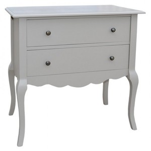 4251287704259 - Barock Kommode mit 2 Schubladen 80 cm - Jugendstil Landhaus Stil MÃ¶bel