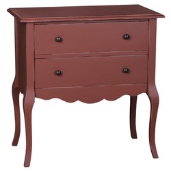 4251287704242 - Barock Kommode mit 2 Schubladen 80 cm - Jugendstil Landhaus Stil MÃ¶bel