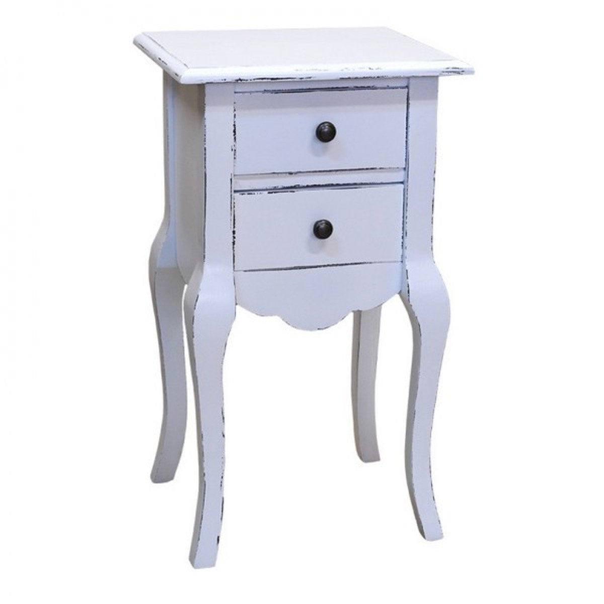 4251287704334 - Barock Kommode mit 2 Schubladen 40 cm - Jugendstil Landhaus Stil MÃ¶bel - Nachttisch Schrank