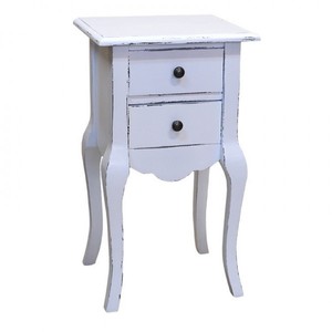 4251287704334 - Barock Kommode mit 2 Schubladen 40 cm - Jugendstil Landhaus Stil MÃ¶bel - Nachttisch Schrank