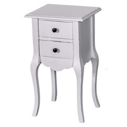 4251287704327 - Barock Kommode mit 2 Schubladen 40 cm - Jugendstil Landhaus Stil MÃ¶bel - Nachttisch Schrank