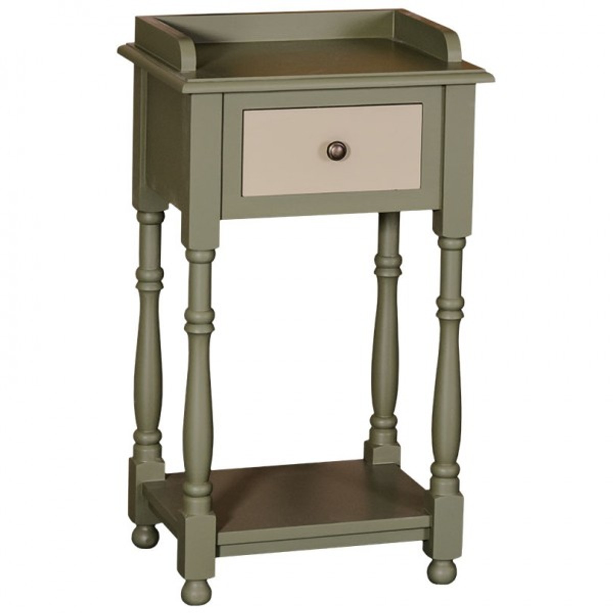 4251287704372 - Barock Kommode mit 1 Schublade 45 cm - Jugendstil Landhaus Stil MÃ¶bel - Nachttisch Schrank