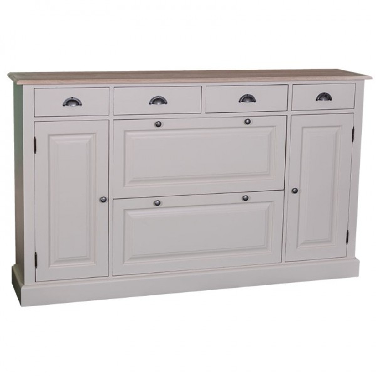 4251287704679 - Shabby Chic Landhaus Stil Sideboard Schuhschrank - Dielen Schrank
