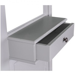 4251287704716 - Garderoben Schrank mit Spiegel - Landhaus Stil Garderobe