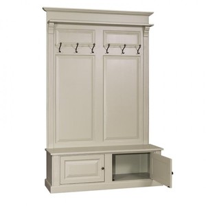 4251287704747 - Garderoben Schrank mit 2 SchrankfÃ¤chern - Landhaus Stil Garderobe