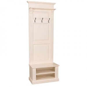 4251287704914 - Jugendstil Wand Garderobe mit AblagefÃ¤cher - Landhaus Stil Garderobenschrank