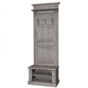 4251287704938 - Jugendstil Wand Garderobe mit AblagefÃ¤cher - Landhaus Stil Garderobenschrank