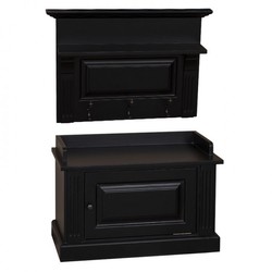 4251287704945 - Jugendstil Garderoben Schrank 2-teilig mit Schrankfach - Landhaus Stil Garderobe 4251287704945 - Jugendstil Garderoben Schrank 2-teilig mit Schrankfach - Landhaus Stil Garderobe