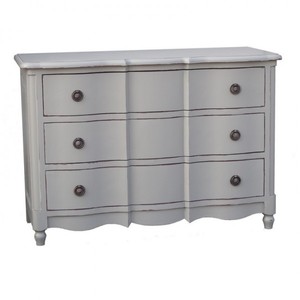 4251287705010 - Barock Kommode mit 3 Schubladen 130 cm - Jugendstil Landhaus Stil Möbel - Massivholz 4251287705010 - Barock Kommode mit 3 Schubladen 130 cm - Jugendstil Landhaus Stil Möbel - Massivholz