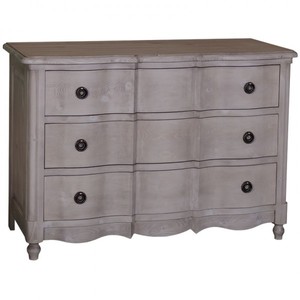 4251287704990 - Barock Kommode mit 3 Schubladen 130 cm - Jugendstil Landhaus Stil Möbel - Massivholz 4251287704990 - Barock Kommode mit 3 Schubladen 130 cm - Jugendstil Landhaus Stil Möbel - Massivholz