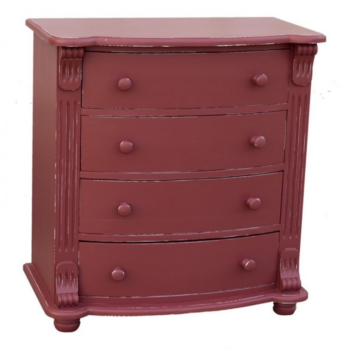 4251287705096 - Jugendstil Kommode mit 4 Schubladen - Barock Landhaus Stil MÃ¶bel - Massivholz