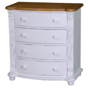 4251287705102 - Jugendstil Kommode mit 4 Schubladen - Barock Landhaus Stil Möbel - Massivholz 4251287705102 - Jugendstil Kommode mit 4 Schubladen - Barock Landhaus Stil Möbel - Massivholz