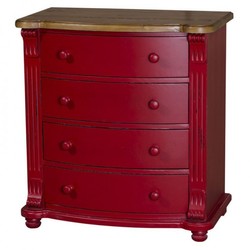 4251287705126 - Jugendstil Kommode mit 4 Schubladen - Barock Landhaus Stil Möbel - Massivholz 4251287705126 - Jugendstil Kommode mit 4 Schubladen - Barock Landhaus Stil Möbel - Massivholz