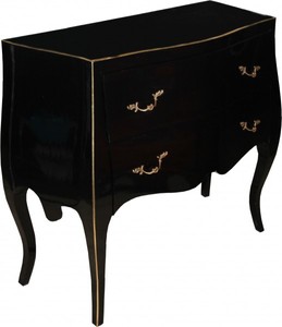 4251287705225 - Barock Luxus Kommode Schwarz Gold B 85 cm H 78 cm T 37 cm - Barock MÃ¶bel