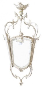 4251287705263 - Barock HÃ¤ngeleuchte Silber Deckenlaterne - Restaurant - Hotel Lampe Leuchte Laterne