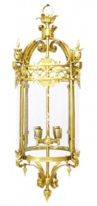 4251287705270 - Barock HÃ¤ngeleuchte Gold Rund Deckenlaterne - Restaurant - Hotel Lampe Leuchte Laterne