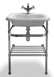 4251287706154 - Jugendstil Stand Waschtisch Naturstein Weià Edelstahl B 55cm - Art Deco Waschbecken Barock Antik Stil 4251287706154 - Jugendstil Stand Waschtisch Naturstein Weià Edelstahl B 55cm - Art Deco Waschbecken Barock Antik Stil