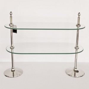 4251287706734 - Luxus Regalschrank vernickelt - Badregal Regal Schrank Glas Glasregal 4251287706734 - Luxus Regalschrank vernickelt - Badregal Regal Schrank Glas Glasregal