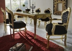 4251287706987 - Barock Esszimmer Set Schwarz Gold - Esstisch + 6 Stühle - Möbel Antik Stil 4251287706987 - Barock Esszimmer Set Schwarz Gold - Esstisch + 6 Stühle - Möbel Antik Stil