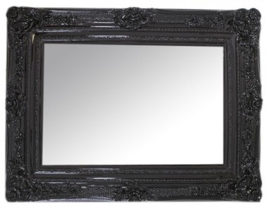 4251287707571 - Barock Wandspiegel Schwarz Höhe 130 cm Breite 96 cm - Edel & Prunkvoll 4251287707571 - Barock Wandspiegel Schwarz Höhe 130 cm Breite 96 cm - Edel & Prunkvoll