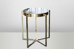 4251287708318 - Art Deco Beistelltisch Gold Metall Marmor 65 x 65 cm- Jugendstil Tisch - Möbel Blumentisch 4251287708318 - Art Deco Beistelltisch Gold Metall Marmor 65 x 65 cm- Jugendstil Tisch - Möbel Blumentisch