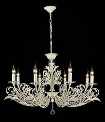 4251287708639 - Barock Kristall Decken Kronleuchter WeiÃ Gold Antik Stil - MÃ¶bel LÃ¼ster Leuchter HÃ¤ngeleuchte HÃ¤ngelampe