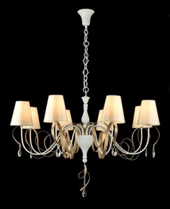 4251287708660 - Barock Kristall Decken Kronleuchter WeiÃ 100 x H 67 cm Antik Stil - MÃ¶bel LÃ¼ster Leuchter HÃ¤ngeleuchte HÃ¤ngelampe