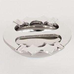 4251287709278 - Aschenbecher Messing vernickelt Durchmesser - Vintage Style