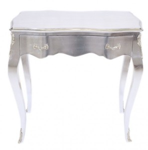 4251287709728 - Barock Konsolen Tisch Silber mit Schublade 80 x 40 cm - MÃ¶bel Antik Stil