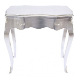 4251287709728 - Barock Konsolen Tisch Silber mit Schublade 80 x 40 cm - MÃ¶bel Antik Stil