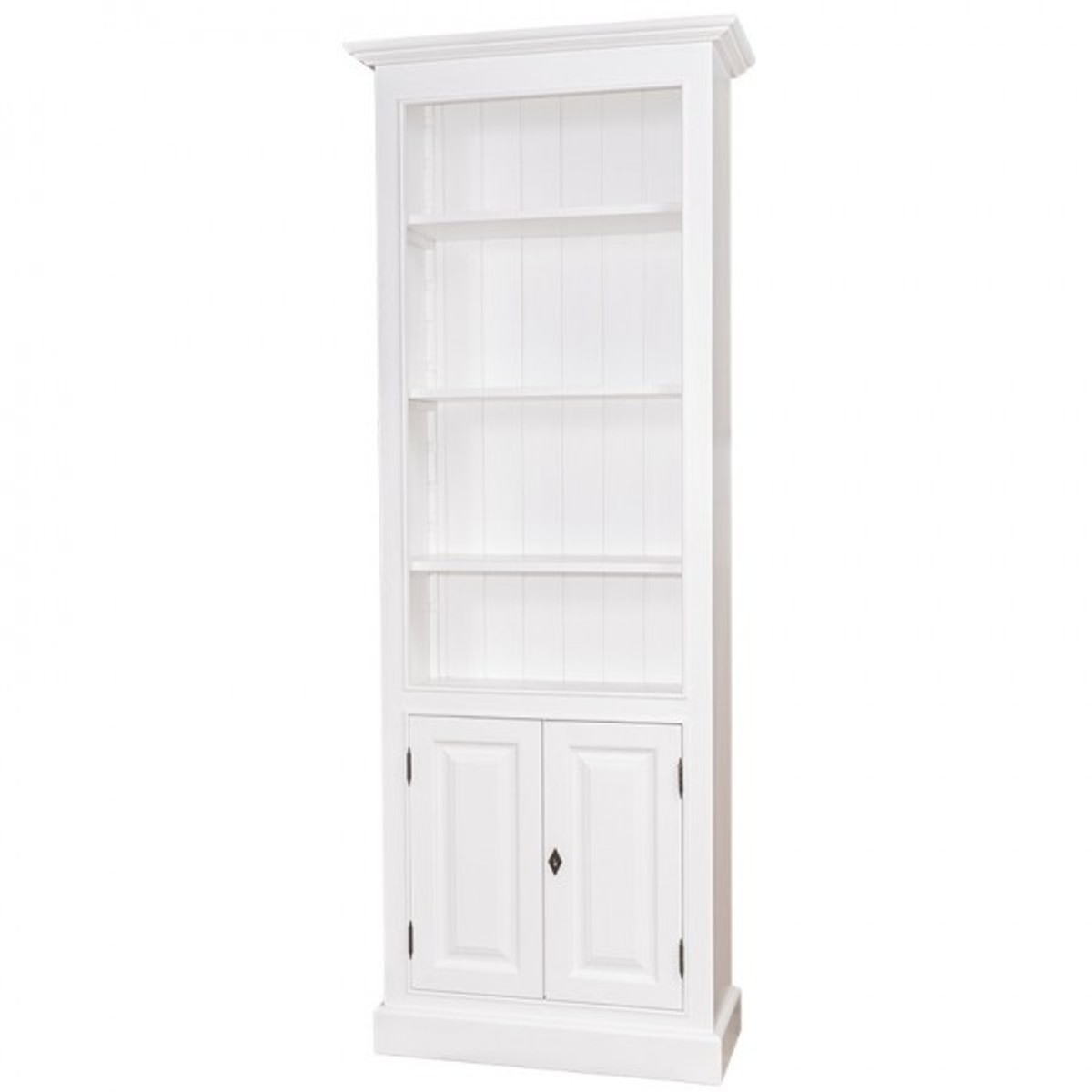 4251287710250 - Landhaus BÃ¼cherschrank B 78 x H 210 cm BÃ¼cherregal Regal Schrank - Art Deco Jugendstil Hotel Massivholz MÃ¶bel