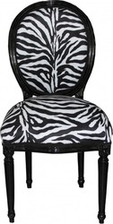 4251287710755 - Barock Esszimmer Stuhl Medallion Zebra Muster Schwarz - Barock Möbel - Limited Edition 4251287710755 - Barock Esszimmer Stuhl Medallion Zebra Muster Schwarz - Barock Möbel - Limited Edition