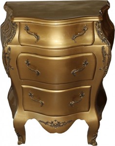 4251287710830 - Barock Kommode Gold B 68 cm H 795 cm - Handgefertigte Möbel 4251287710830 - Barock Kommode Gold B 68 cm H 795 cm - Handgefertigte Möbel