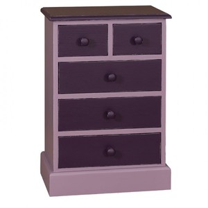 4251287711387 - Landhaus Stil Kommode mit 5 Schubladen - Jugendstil Shabby Chic Möbel - Massivholz 4251287711387 - Landhaus Stil Kommode mit 5 Schubladen - Jugendstil Shabby Chic Möbel - Massivholz