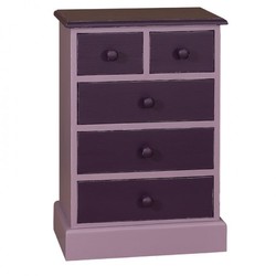 4251287711387 - Landhaus Stil Kommode mit 5 Schubladen - Jugendstil Shabby Chic Möbel - Massivholz 4251287711387 - Landhaus Stil Kommode mit 5 Schubladen - Jugendstil Shabby Chic Möbel - Massivholz