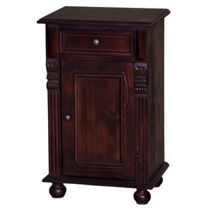 4251287711561 - Jugendstil Nacht Schrank Kommode mit Schublade und Schrankfach - Landhaus Shabby Chic Möbel - Massivholz Nachtschränkchen Barock 4251287711561 - Jugendstil Nacht Schrank Kommode mit Schublade und Schrankfach - Landhaus Shabby Chic Möbel - Massivholz Nachtschränkchen Barock
