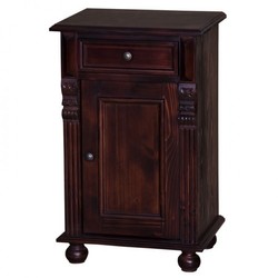 4251287711561 - Jugendstil Nacht Schrank Kommode mit Schublade und Schrankfach - Landhaus Shabby Chic Möbel - Massivholz Nachtschränkchen Barock 4251287711561 - Jugendstil Nacht Schrank Kommode mit Schublade und Schrankfach - Landhaus Shabby Chic Möbel - Massivholz Nachtschränkchen Barock