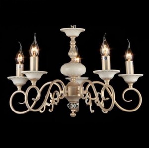 4251287712360 - Barock Decken Kronleuchter Creme Gold 56 x H 36 cm Antik Stil - MÃ¶bel LÃ¼ster Leuchter HÃ¤ngeleuchte HÃ¤ngelampe