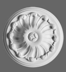 4251287714692 - Stuck Rosette 15 x 15 cm Deckenstuck Deckenrosette Stuckrosette Wandrosette Wandstuck