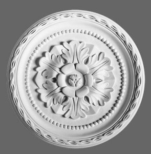 4251287783520 - Stuck Rosette 28 x 28 cm Deckenstuck Deckenrosette Stuckrosette Wandrosette Barock Jugendstil