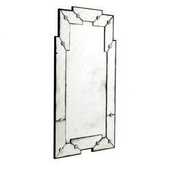 4251287715002 - Vintage Wandspiegel Antik Stil Glas 80 x H140 cm - Hotel & Restaurant Einrichtung Art Deco