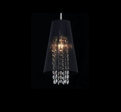 4251287716610 - Jugendstil Kristall Deckenleuchte Nickel 17 x H 100 cm Jugendstil - Deckenlampe Wand Beleuchtung